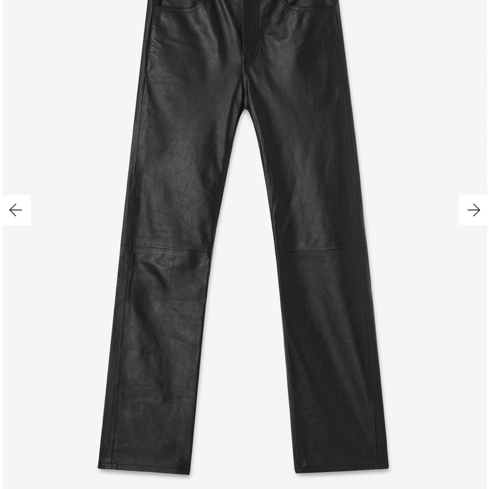BLK DNM Dark Leather Trousers
